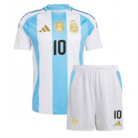 Dres Argentína Lionel Messi #10 Domáci pre deti Copa America 2024 Krátky Rukáv (+ trenírky)